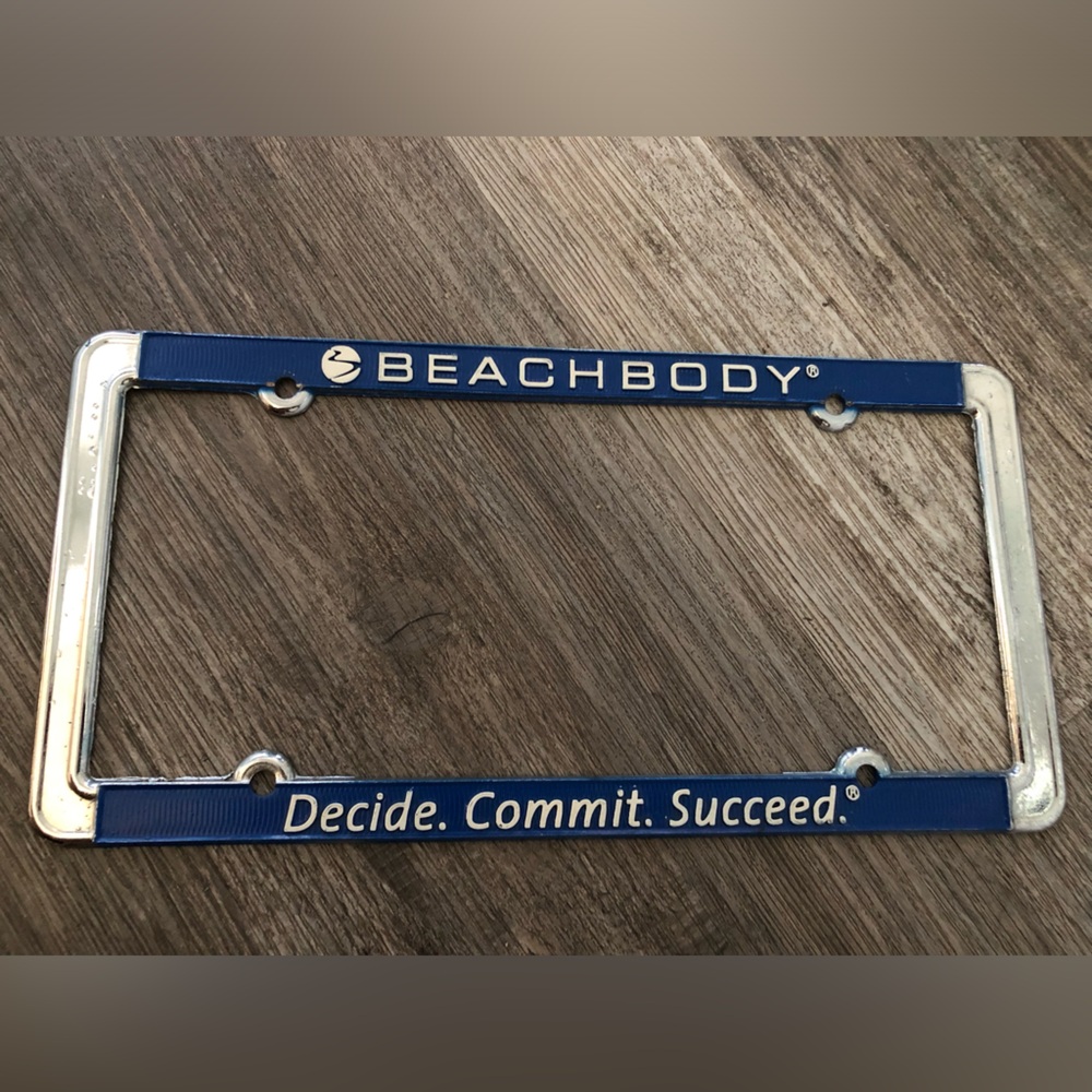 Beachbody License Plate Frame EUC !